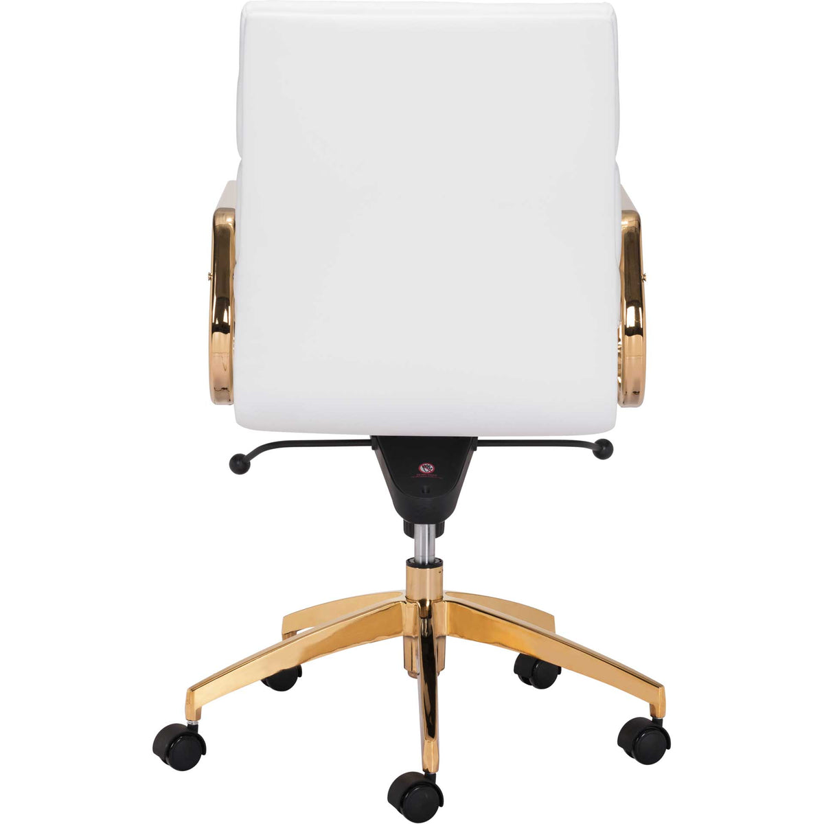 Smart Low Back Office Chair White/Gold