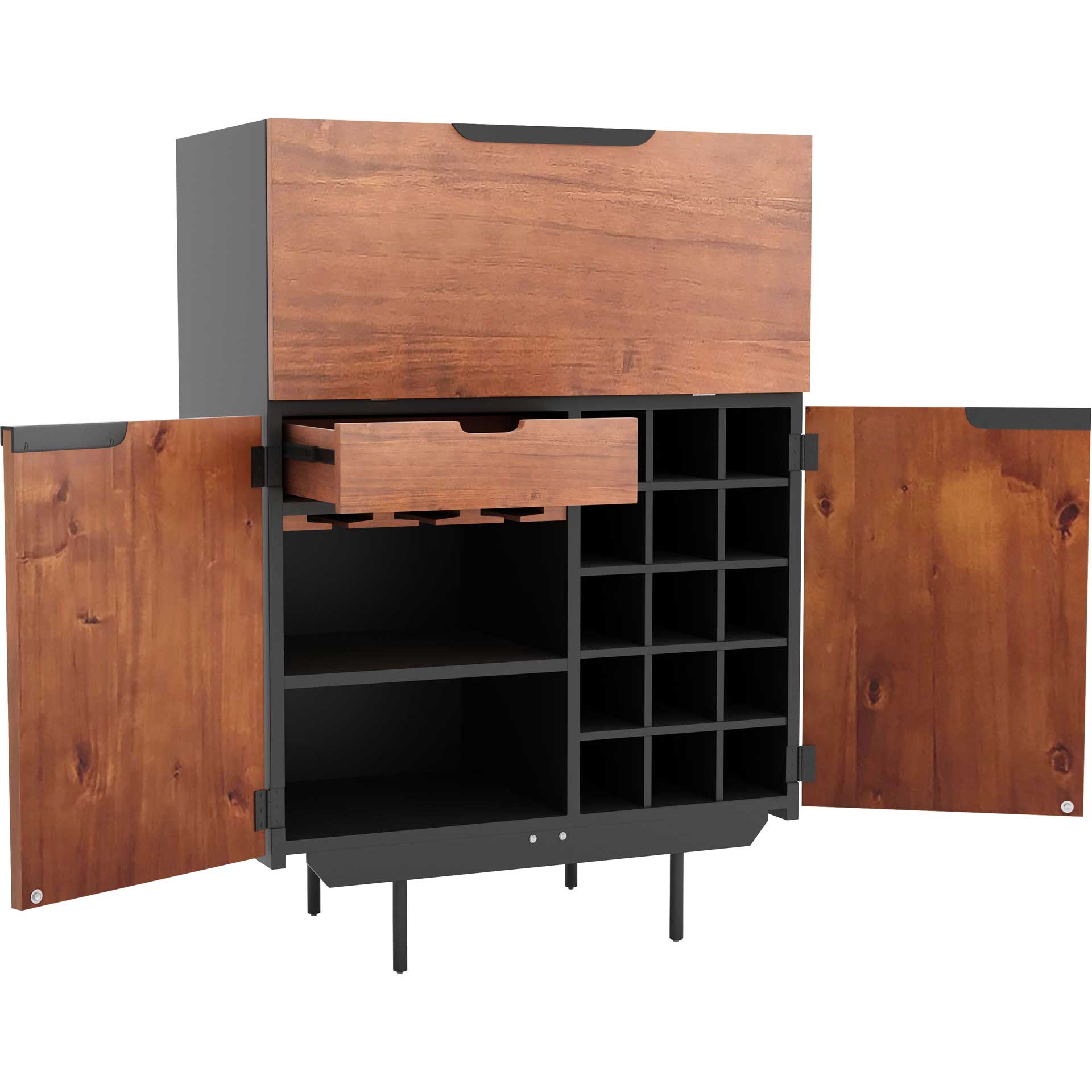 Sycamore Bar Cabinet Walnut