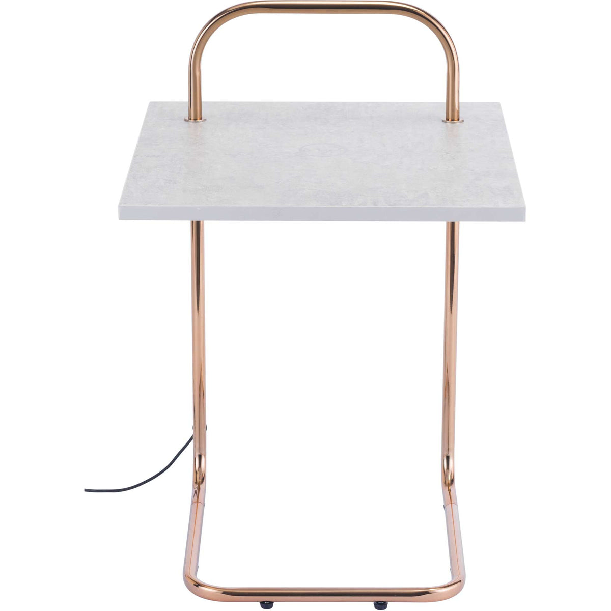 Enzo Side Table Concrete/Gold