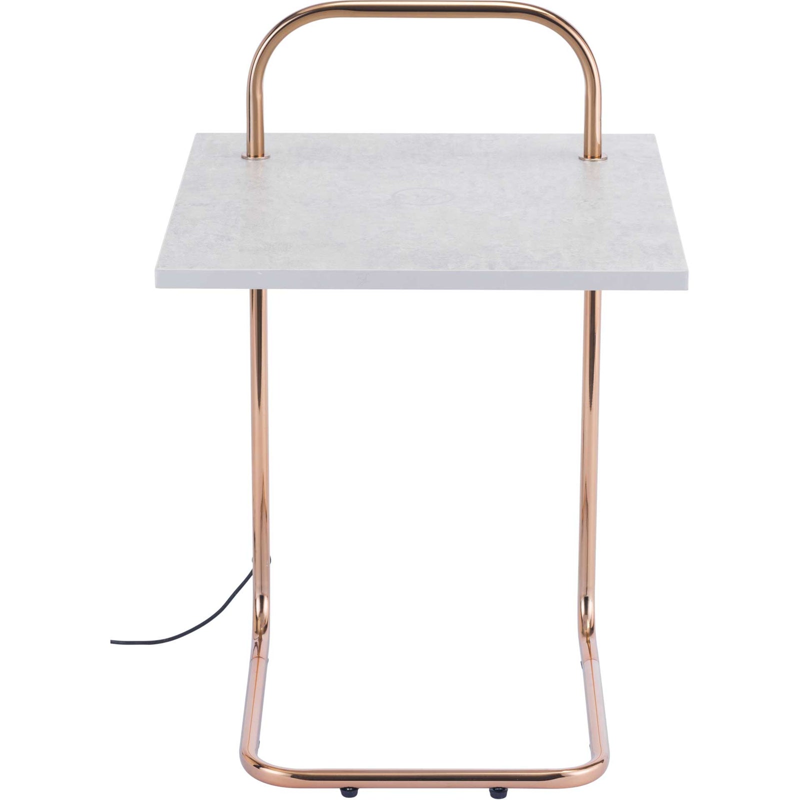 Enzo Side Table Concrete/Gold