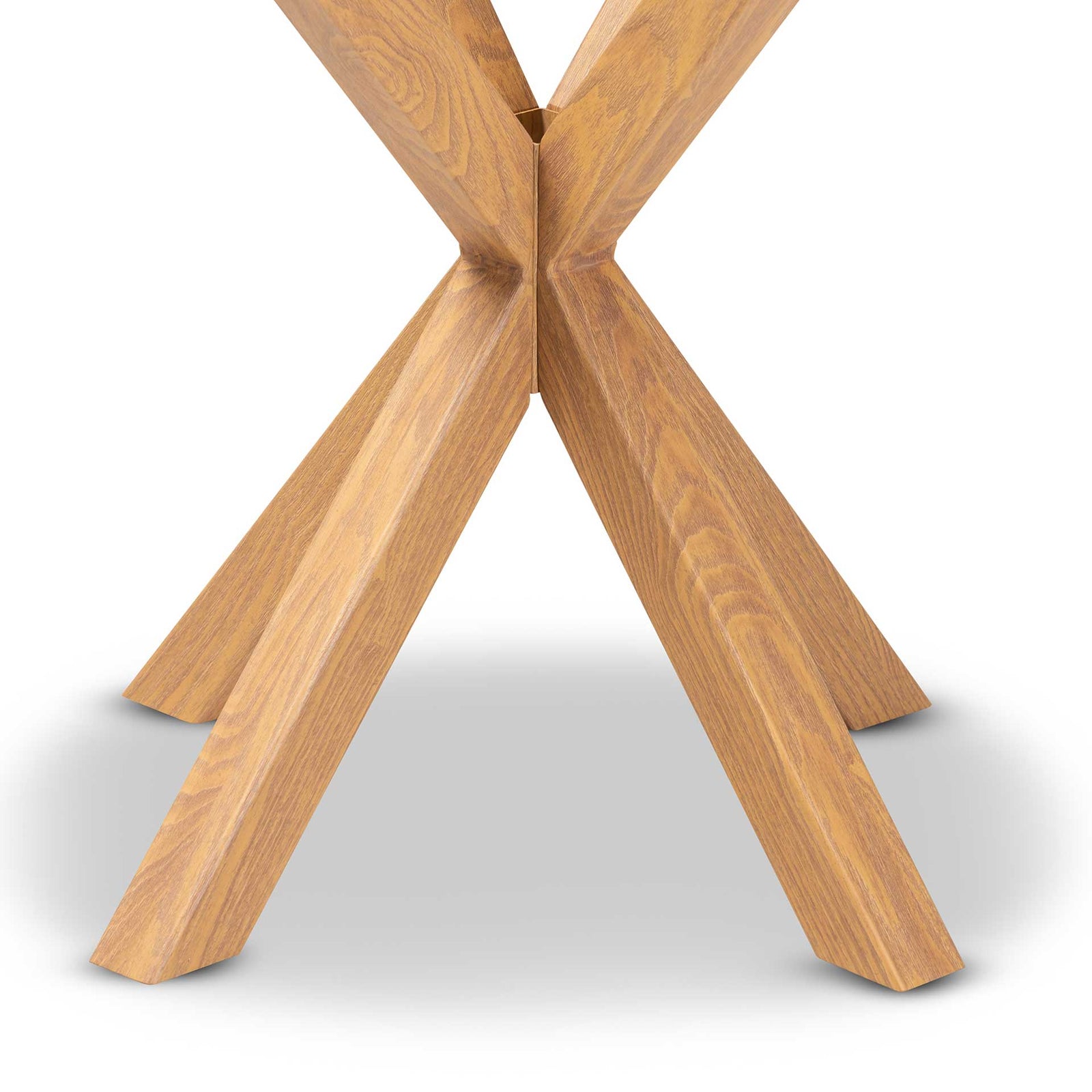 Lian Glass/Wood End Table Clear/Natural