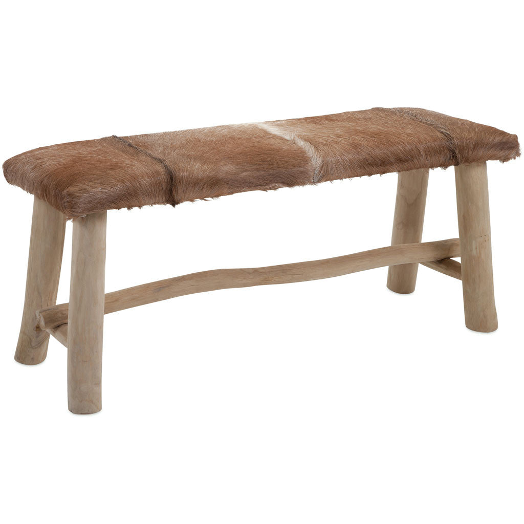 Antuco Animal Hide Bench
