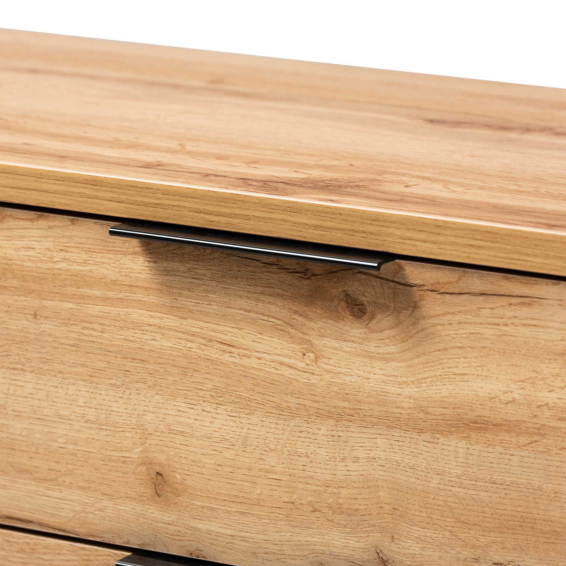 Realyn 4-Drawer Dresser Oak/Black