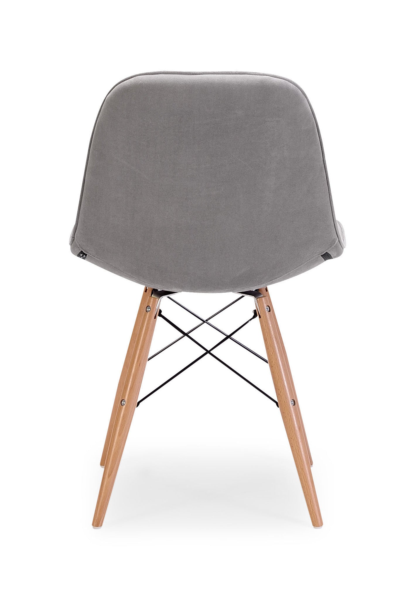 Preston Chair Gray Velour