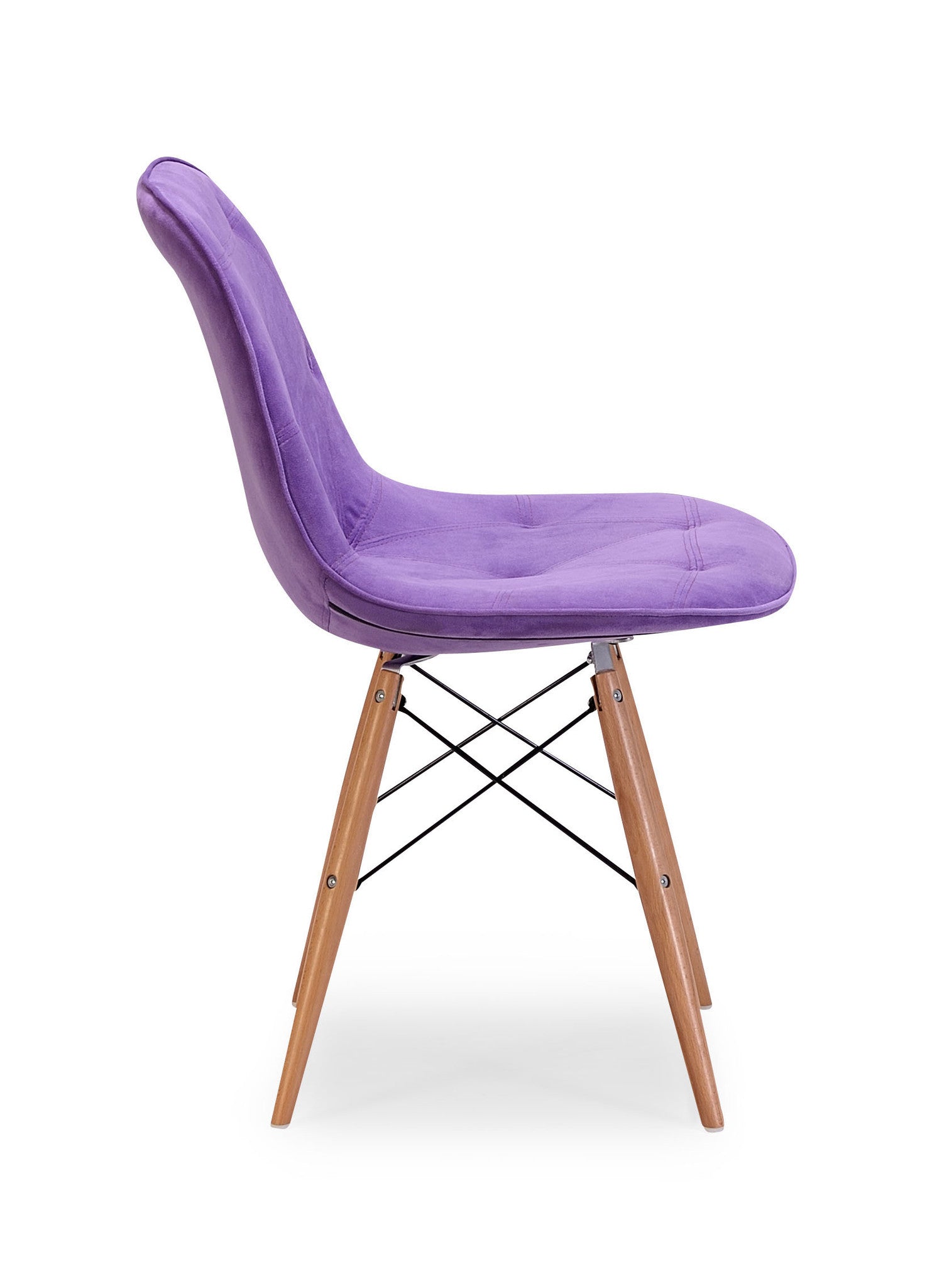 Preston Chair Purple Velour