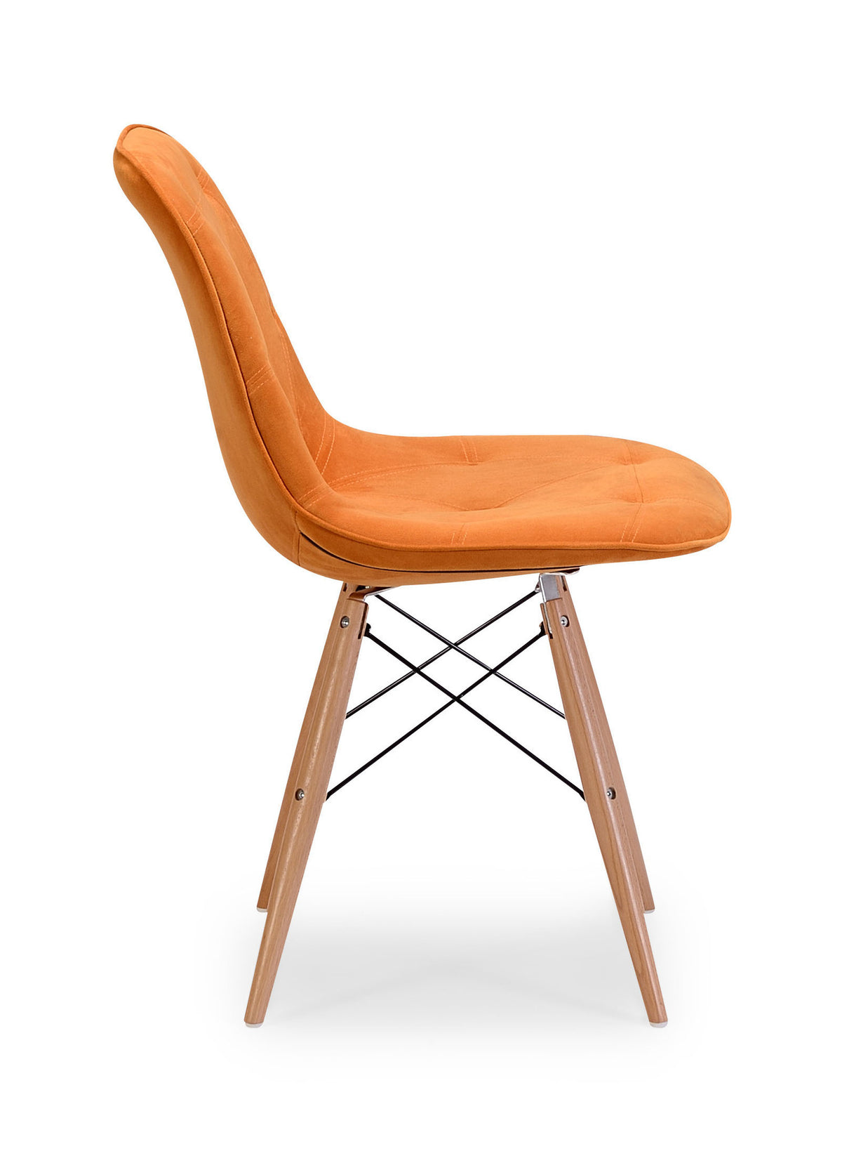 Preston Chair Orange Velour