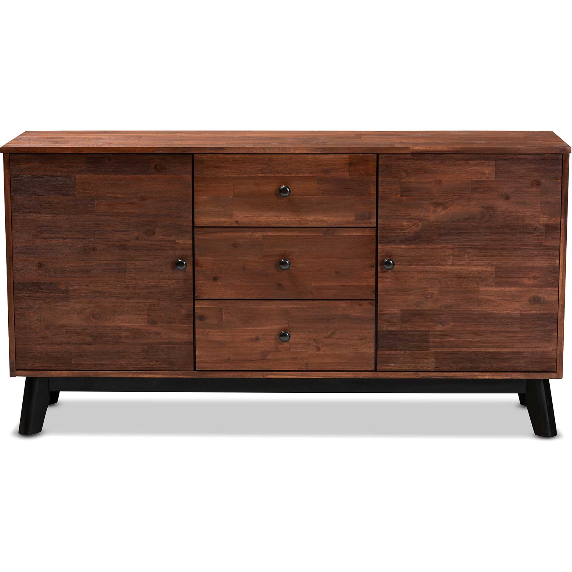 Caroline 2-Door Wood Sideboard Brown/Black - Froy.com