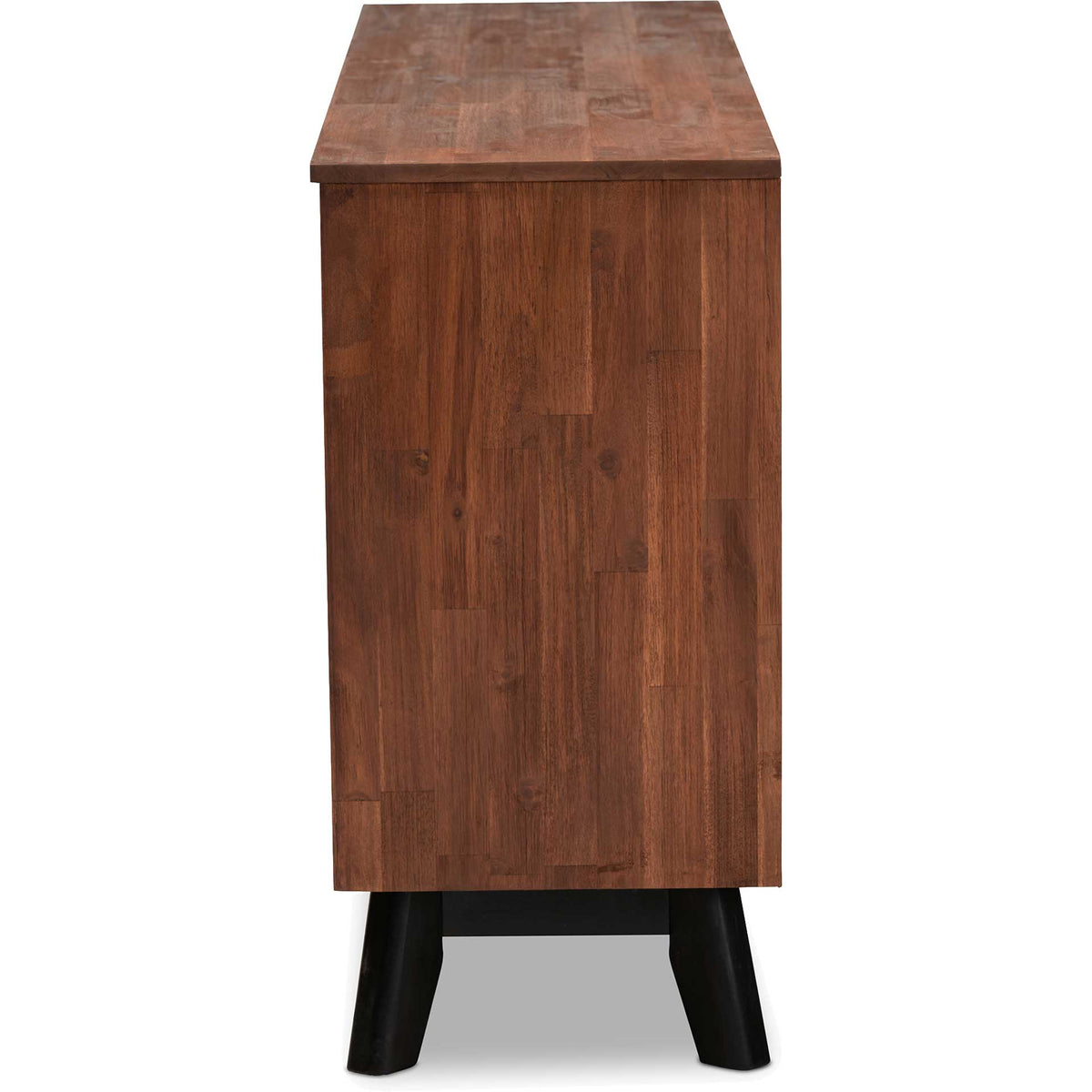 Caroline 2-Door Wood Sideboard Brown/Black