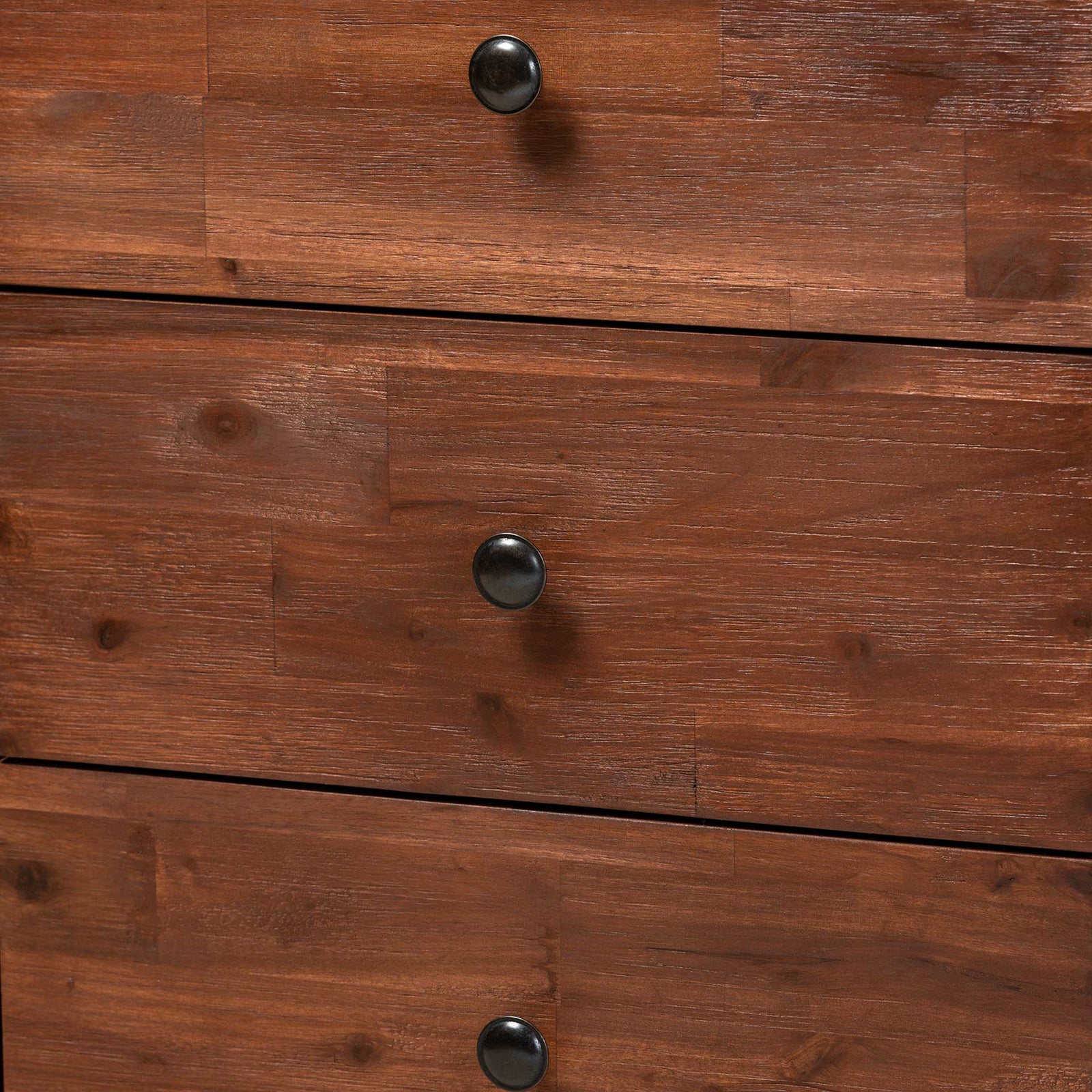 Caroline 2-Door Wood Sideboard Brown/Black