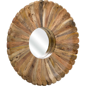 Flourish Wood Mirror