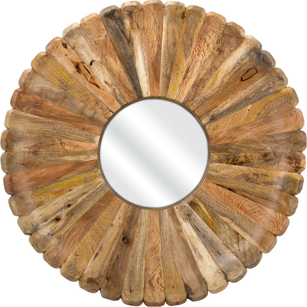 Flourish Wood Mirror