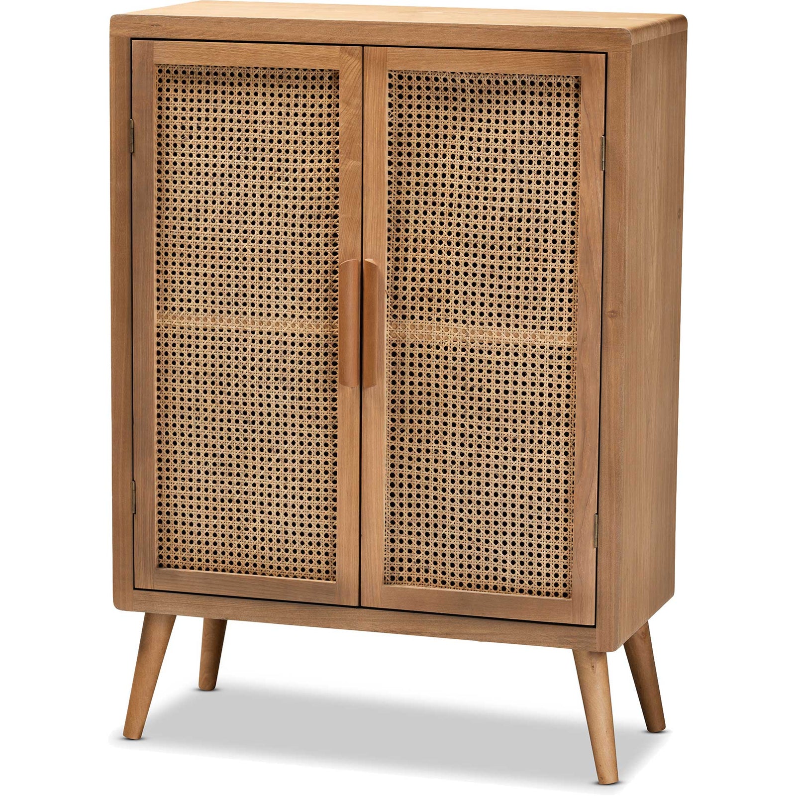 Alyssa 2-Door Storage Cabinet Medium Oak