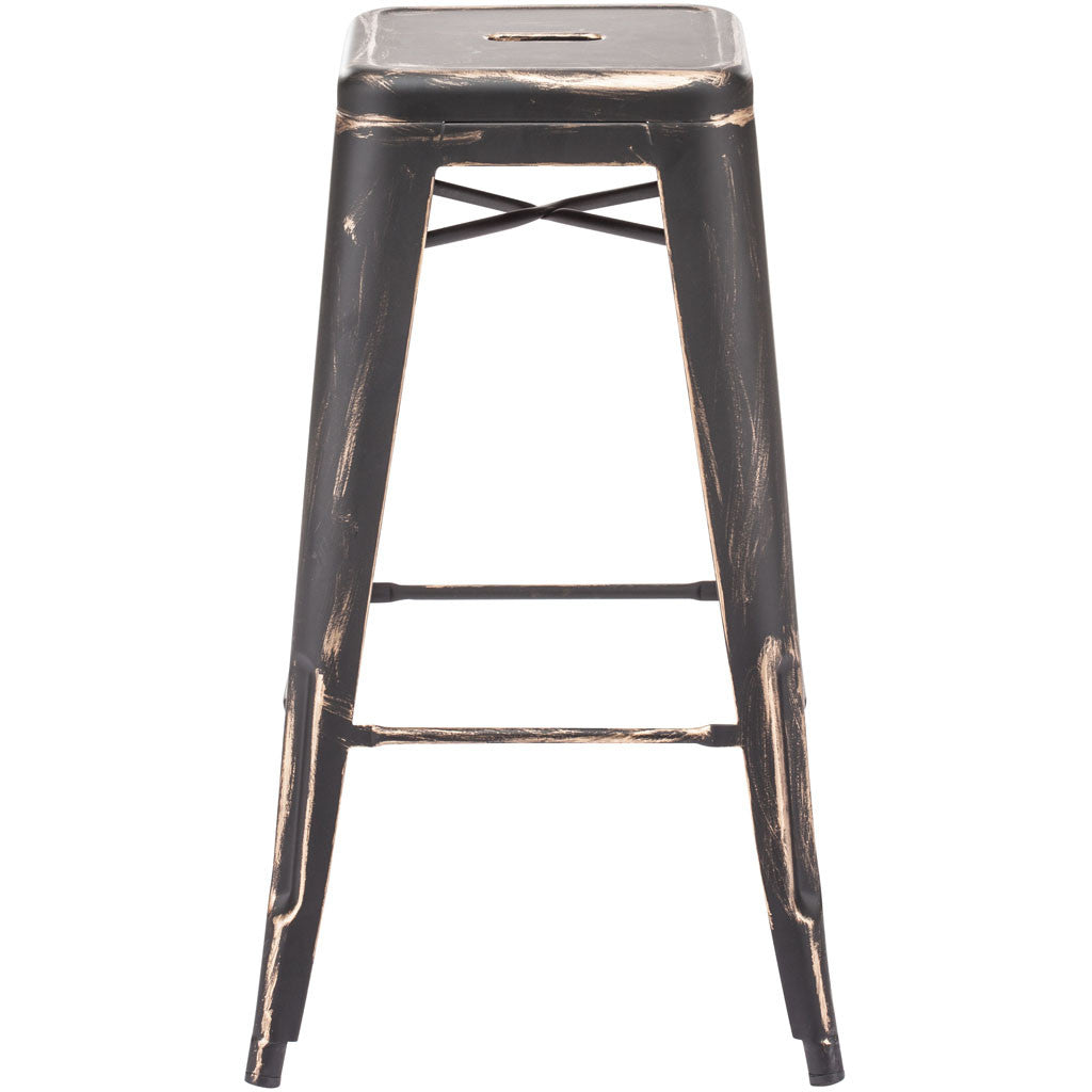 Manchester Bar Chair Antique Black Gold (Set of 2)