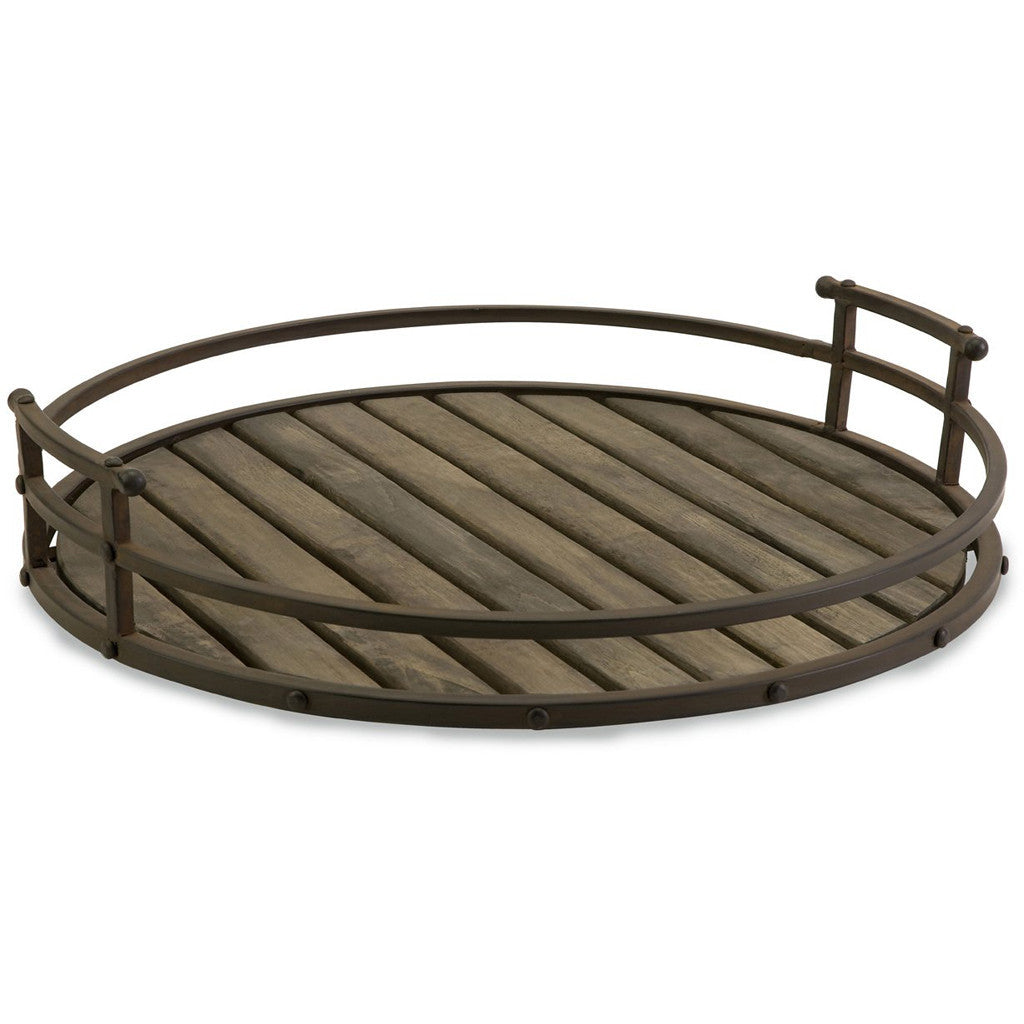 Conecuh Vermont Iron and Wood Tray