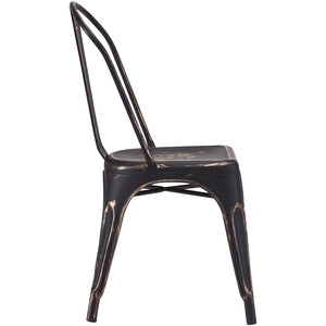 Eastham Chair Antique Black Gold (Set of 2)