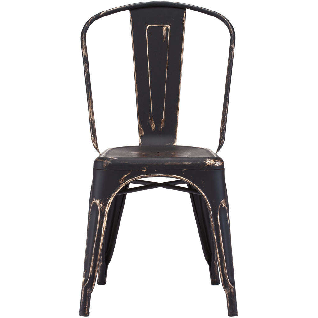 Eastham Chair Antique Black Gold (Set of 2)