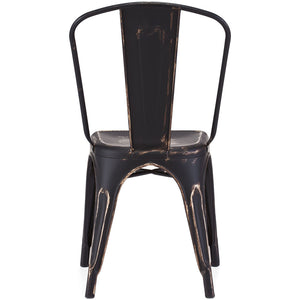 Eastham Chair Antique Black Gold (Set of 2)