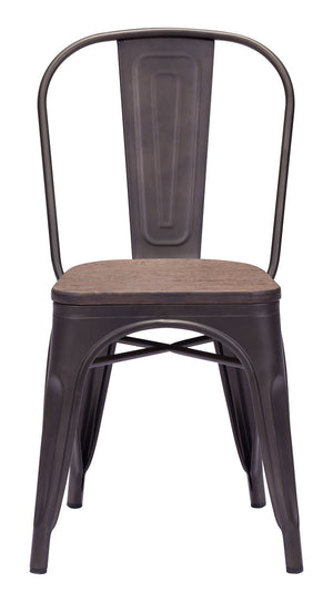 Eastham Chair Rustic Wood (Set of 2)