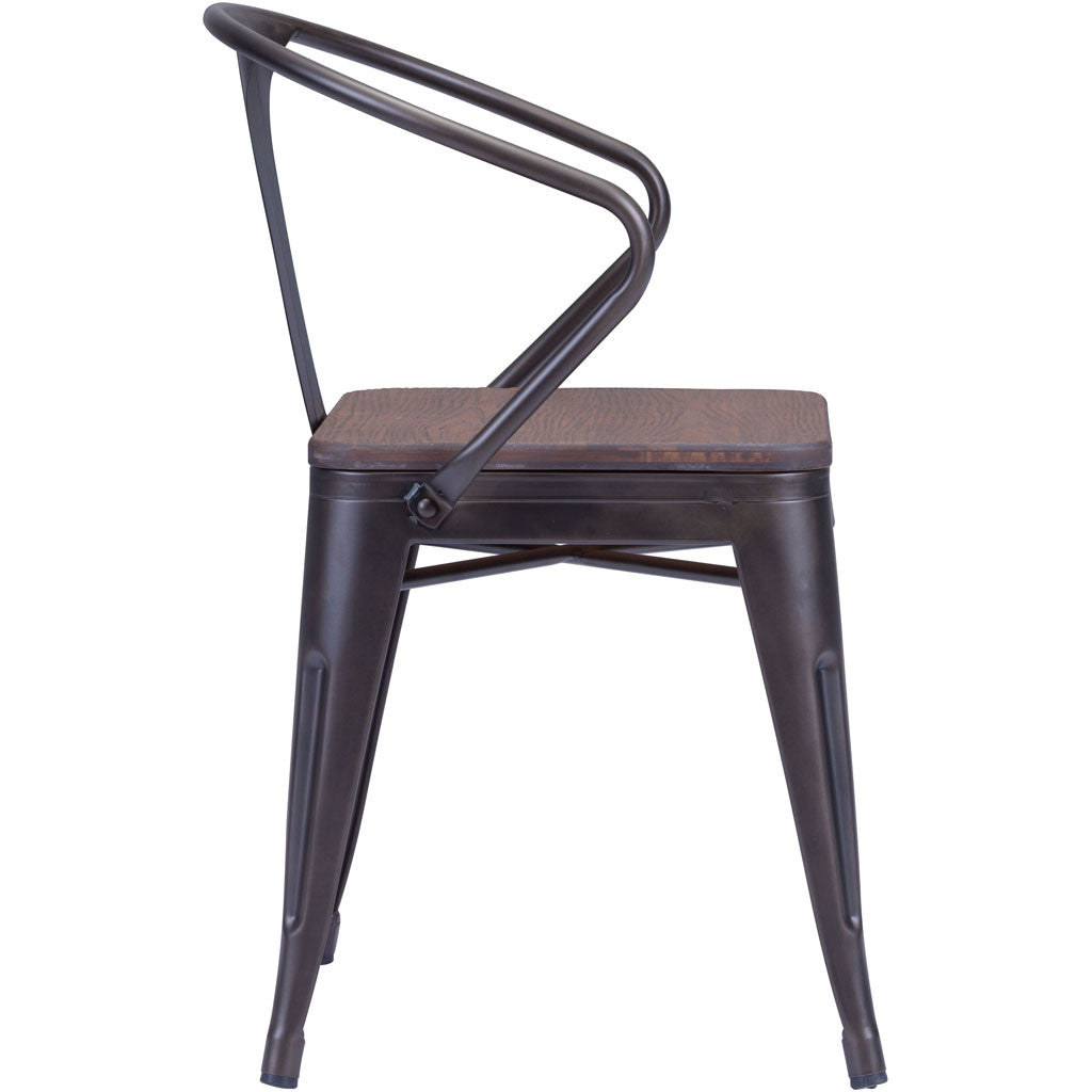 Hampden Chair Rustic Wood (Set of 2)