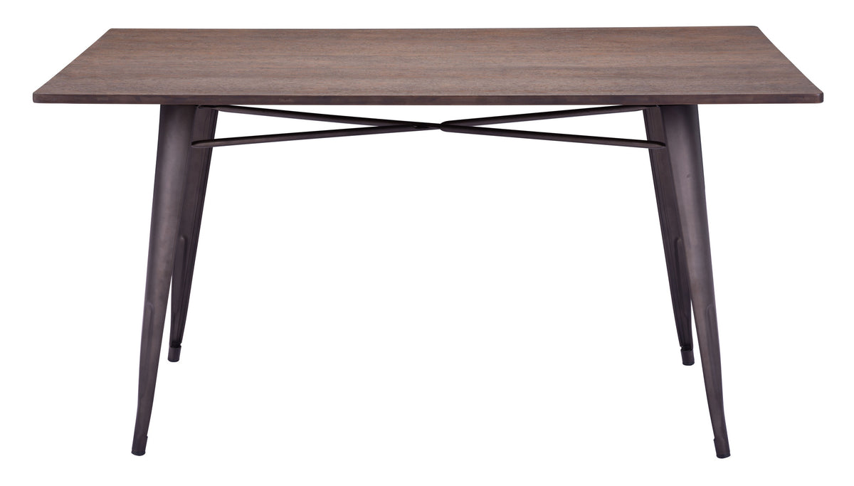 Tauton Rectangular Dining Table Rustic Wood