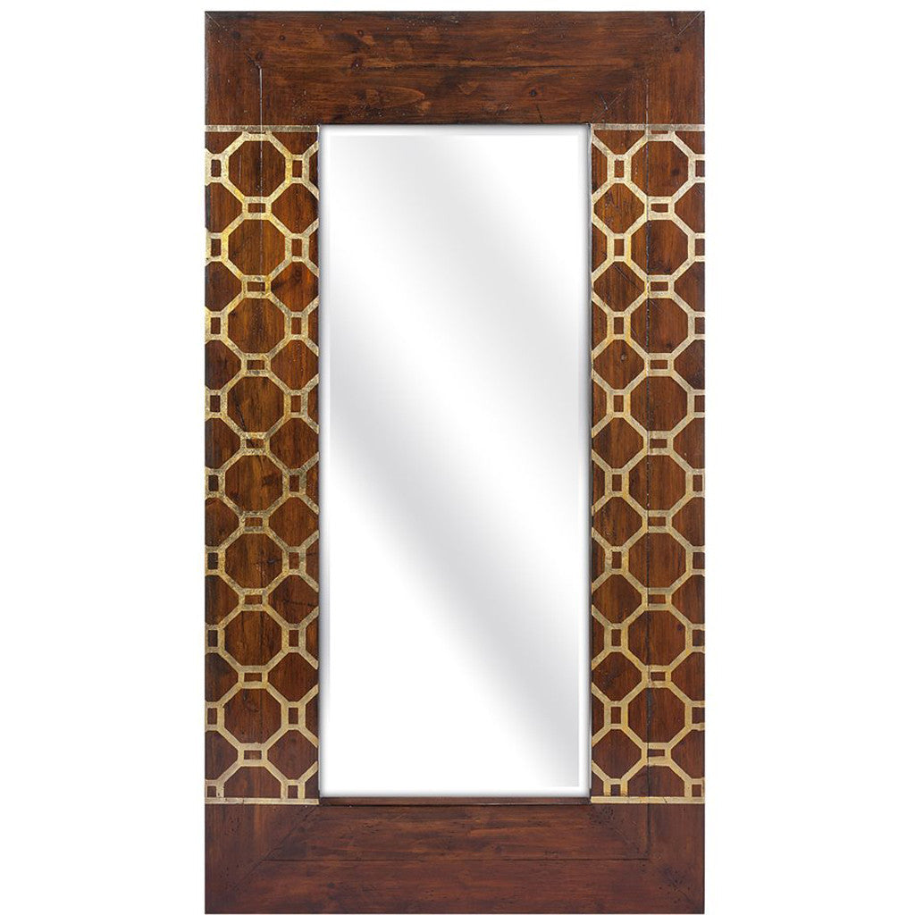 Holt Gold Leaf Geometric Mirror