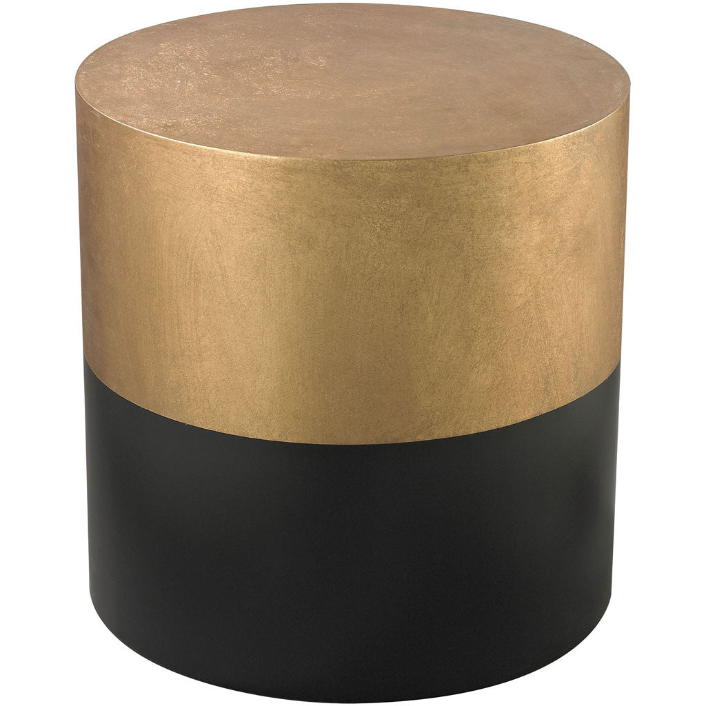 Donahue Drum Table Black/Gold