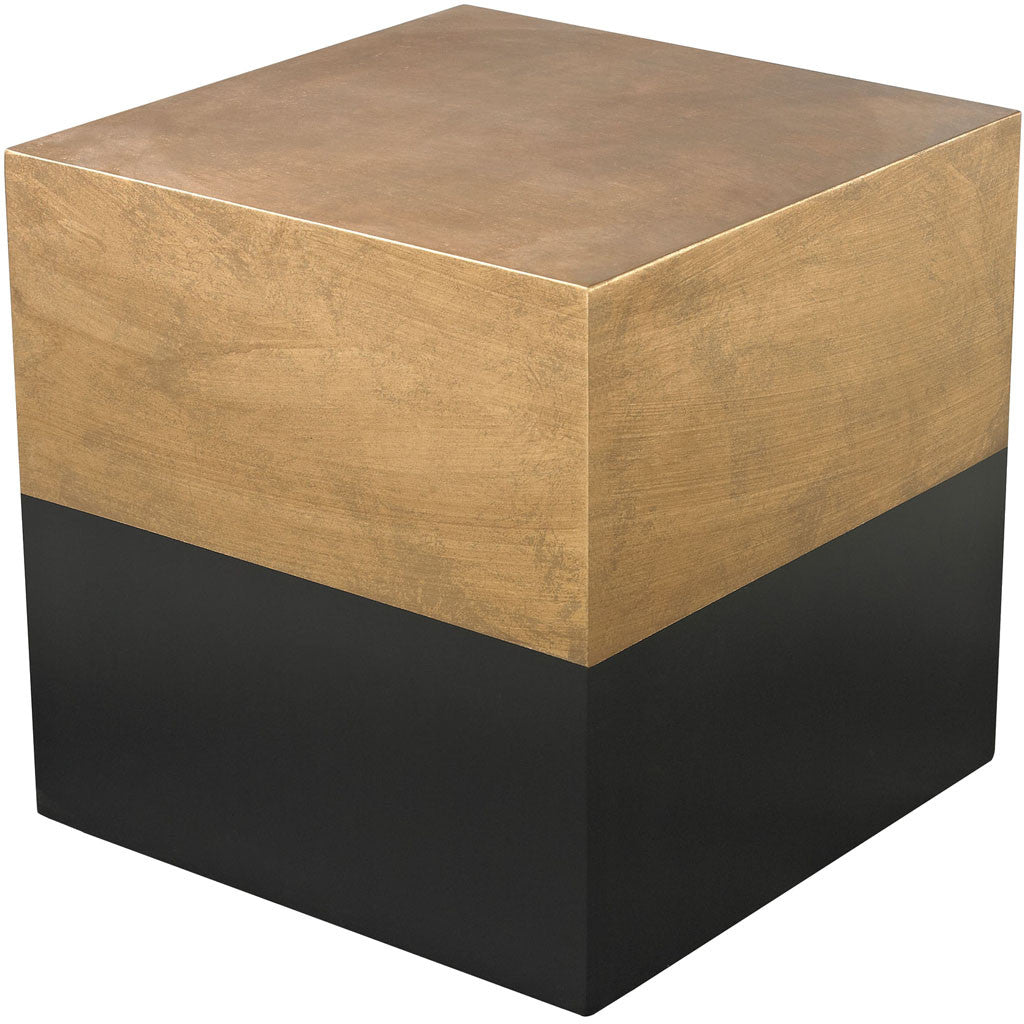 Donahue Cube Table Black/Gold