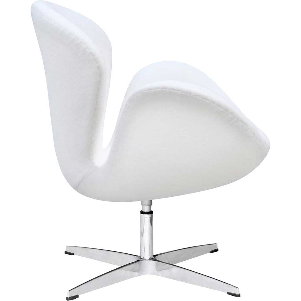 Swan Chair Fabric White