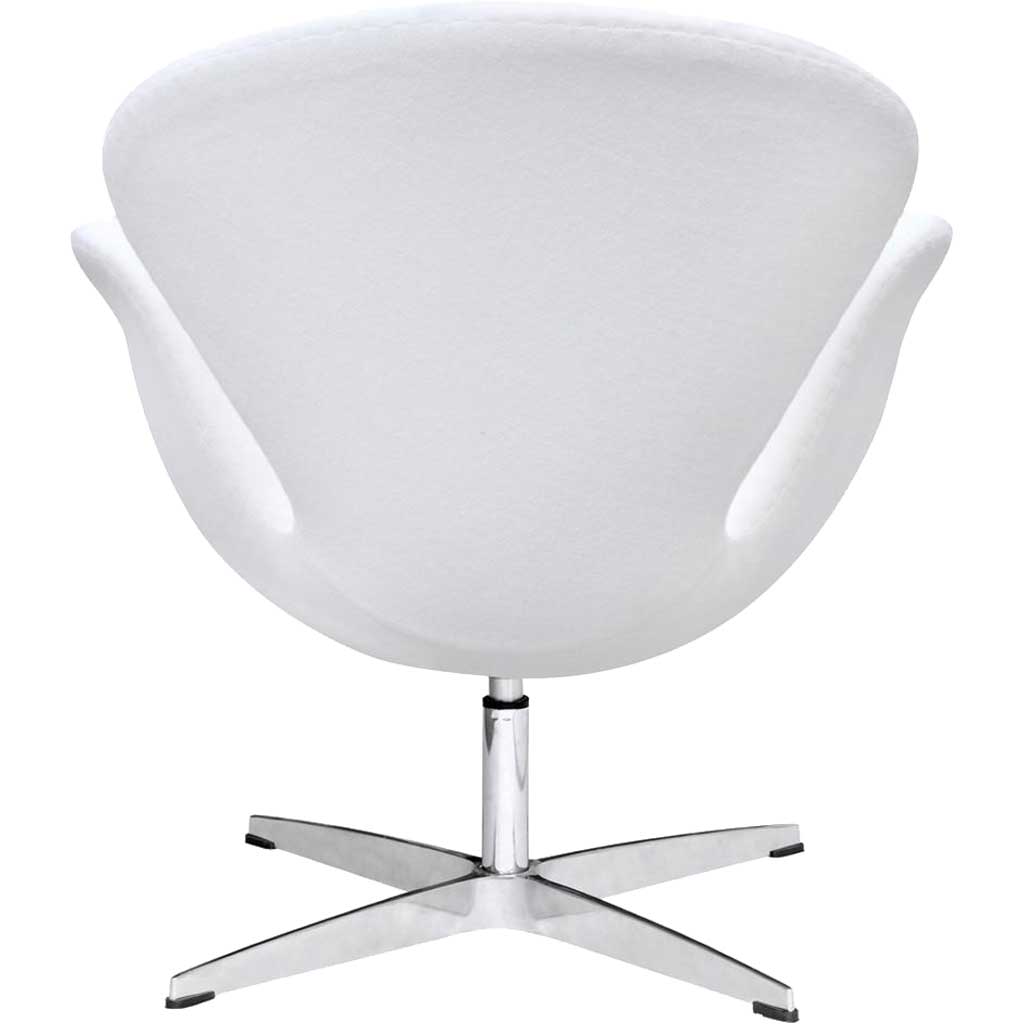 Swan Chair Fabric White
