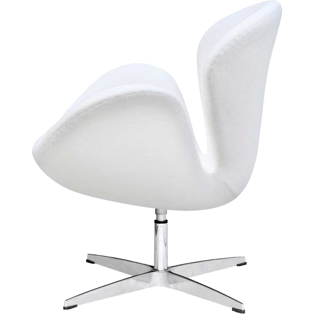 Swan Chair Fabric White