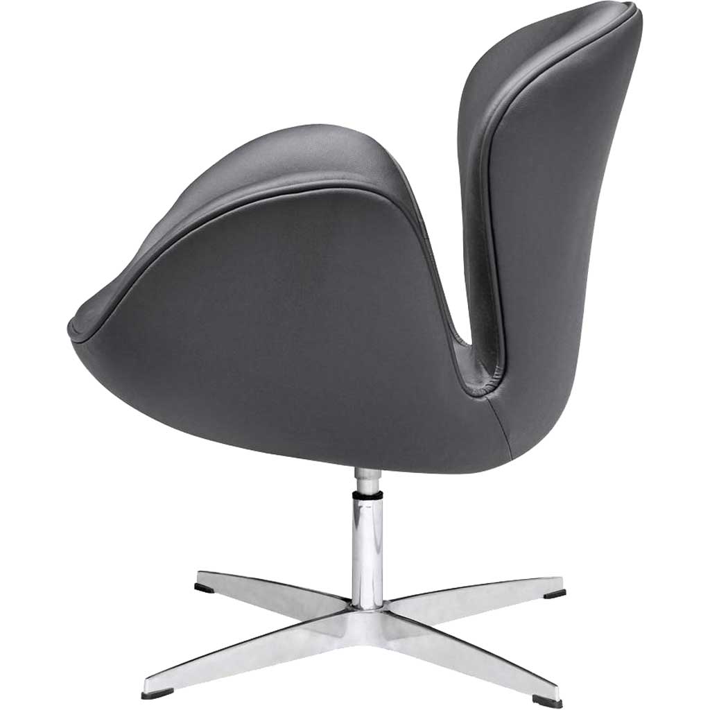 Swan Chair Leather Black