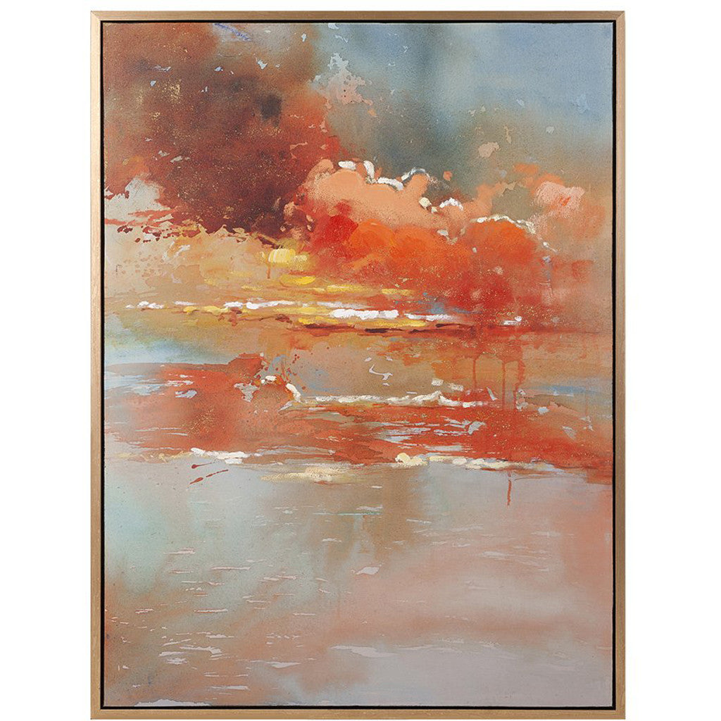 Muskegon Oil On Canvas With Frame