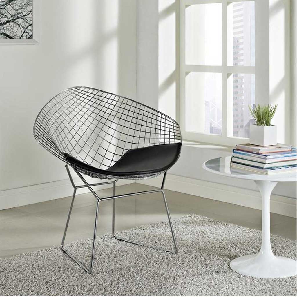 Wade Diamond Chair Black