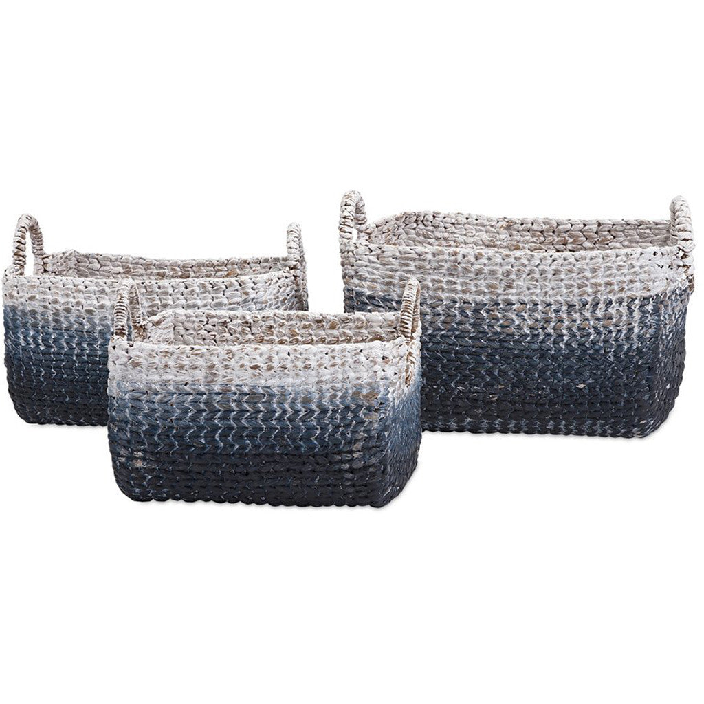 Calhoun Woven Water Hyacinth Basket (Set of 3)