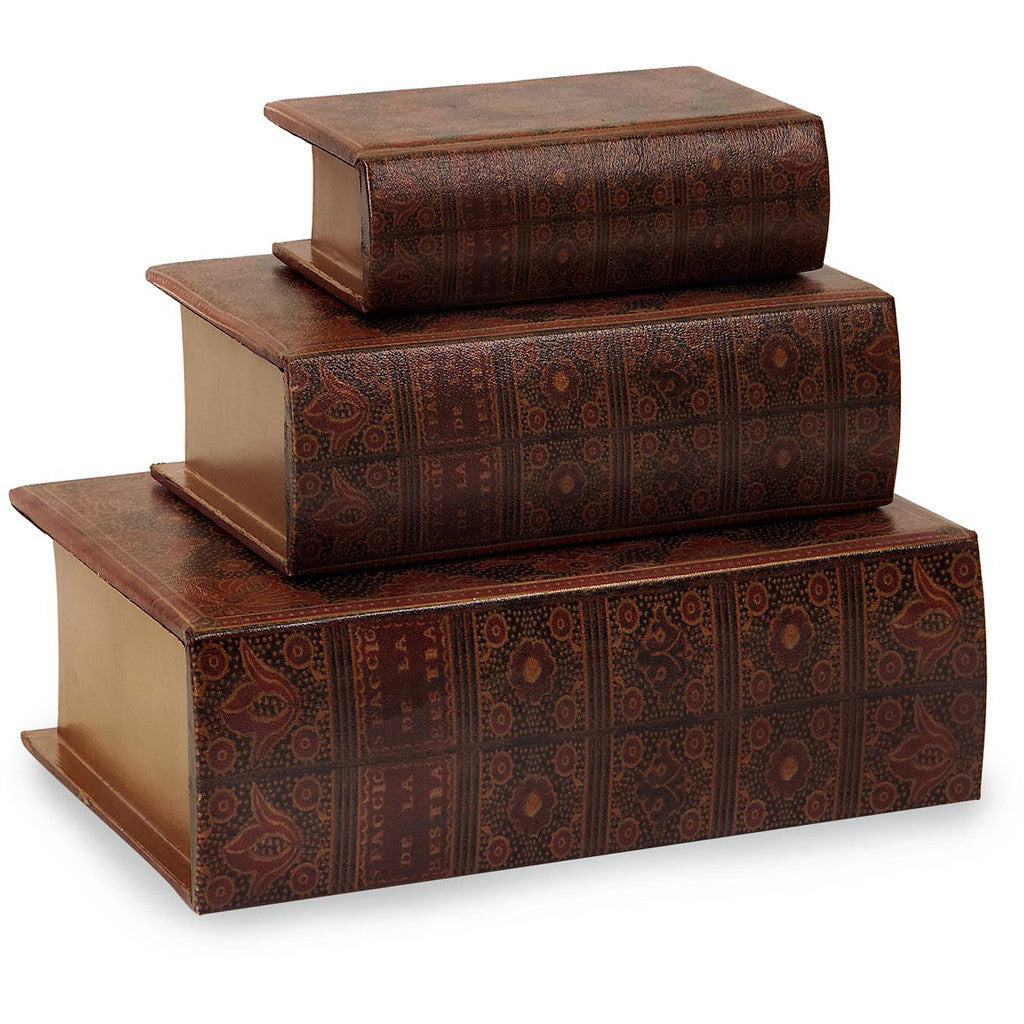 Nesting Wooden Book Boxes (Set of 3)