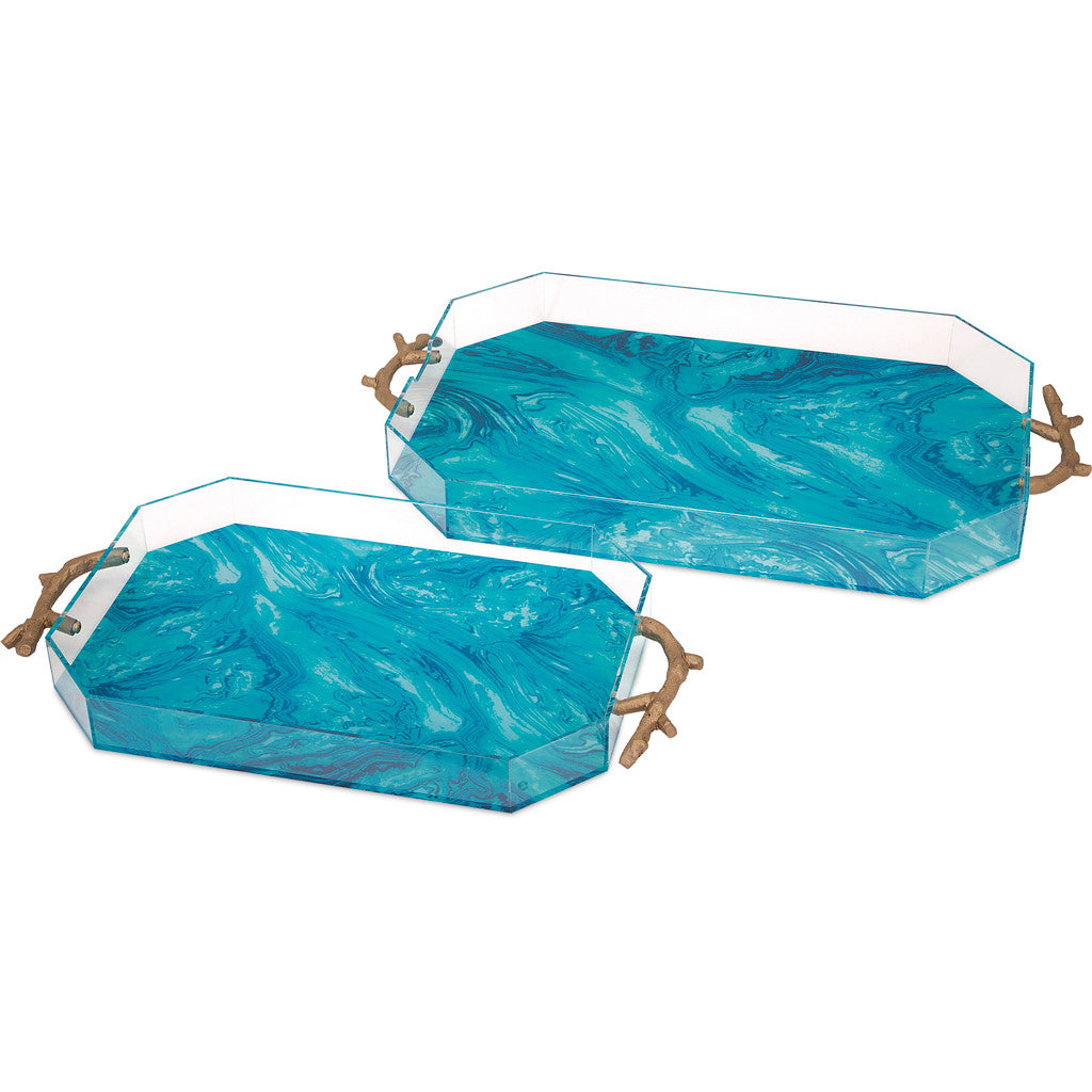 Sadiq Acrylic Tray (Set of 2)