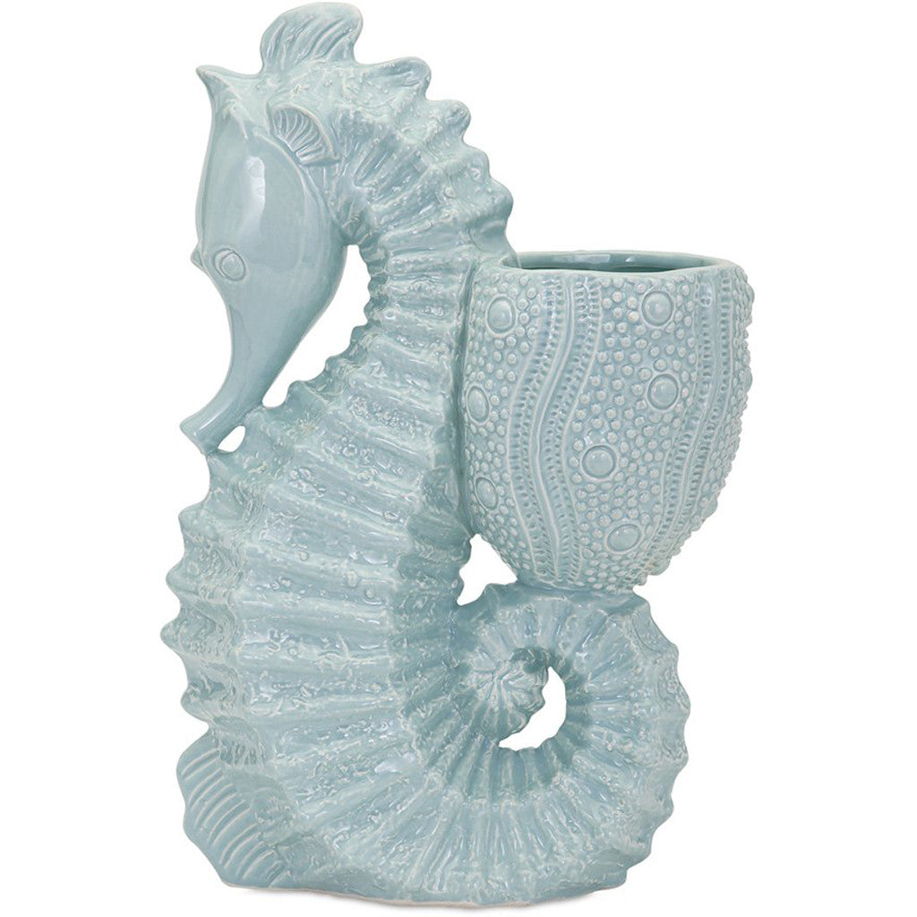 Seahorse Ceramic Planter