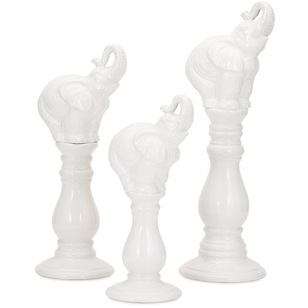 Elephant Trio Statuaries (Set of 3)