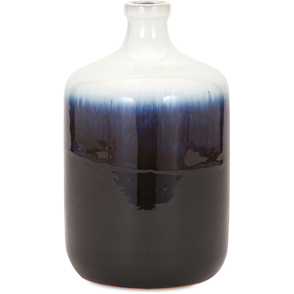 Quigley Medium Blue and White Vase