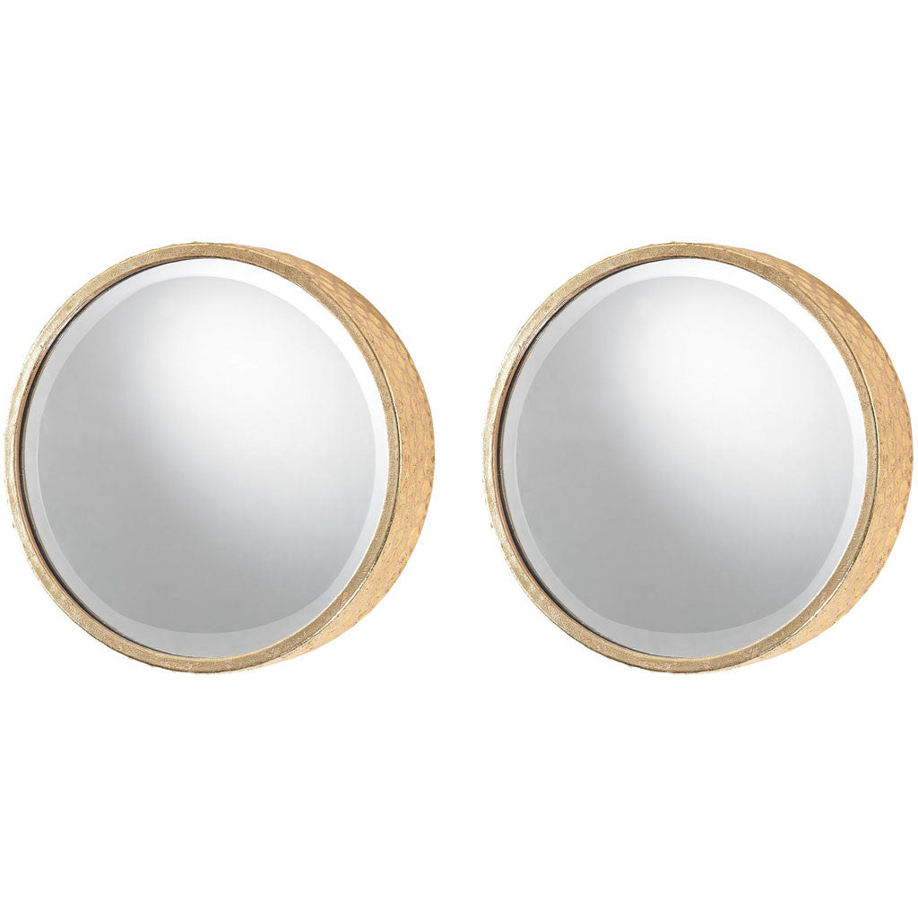 Geo-Pattern Beveled Mirror (Set of 2)