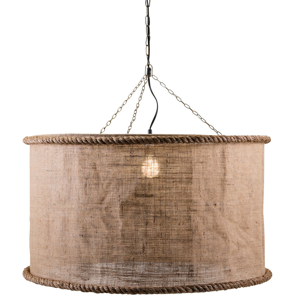 Linen Oversized Pendant Light