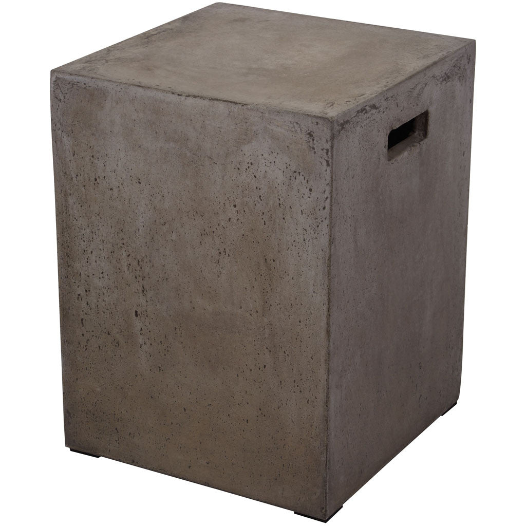 Anthropology Square Concrete Stool