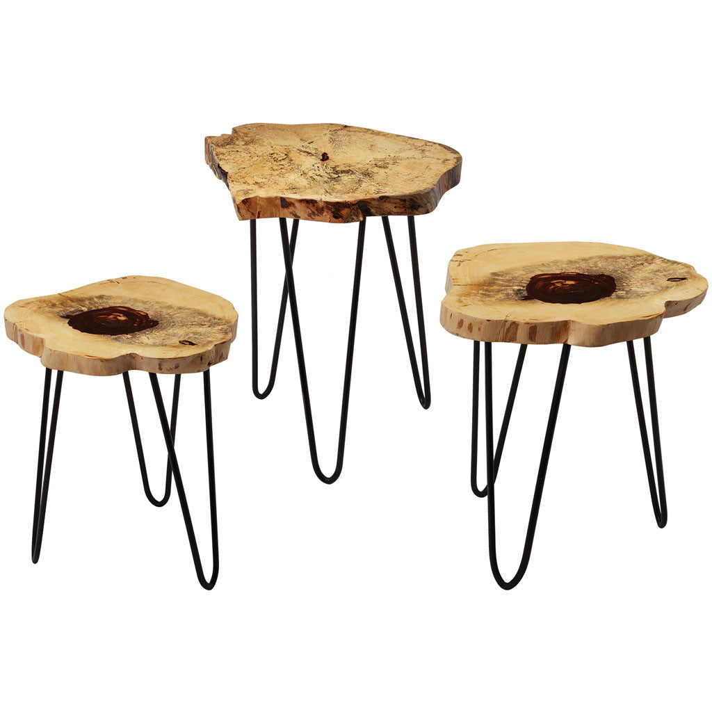 Teak 3-Piece Nesting Table