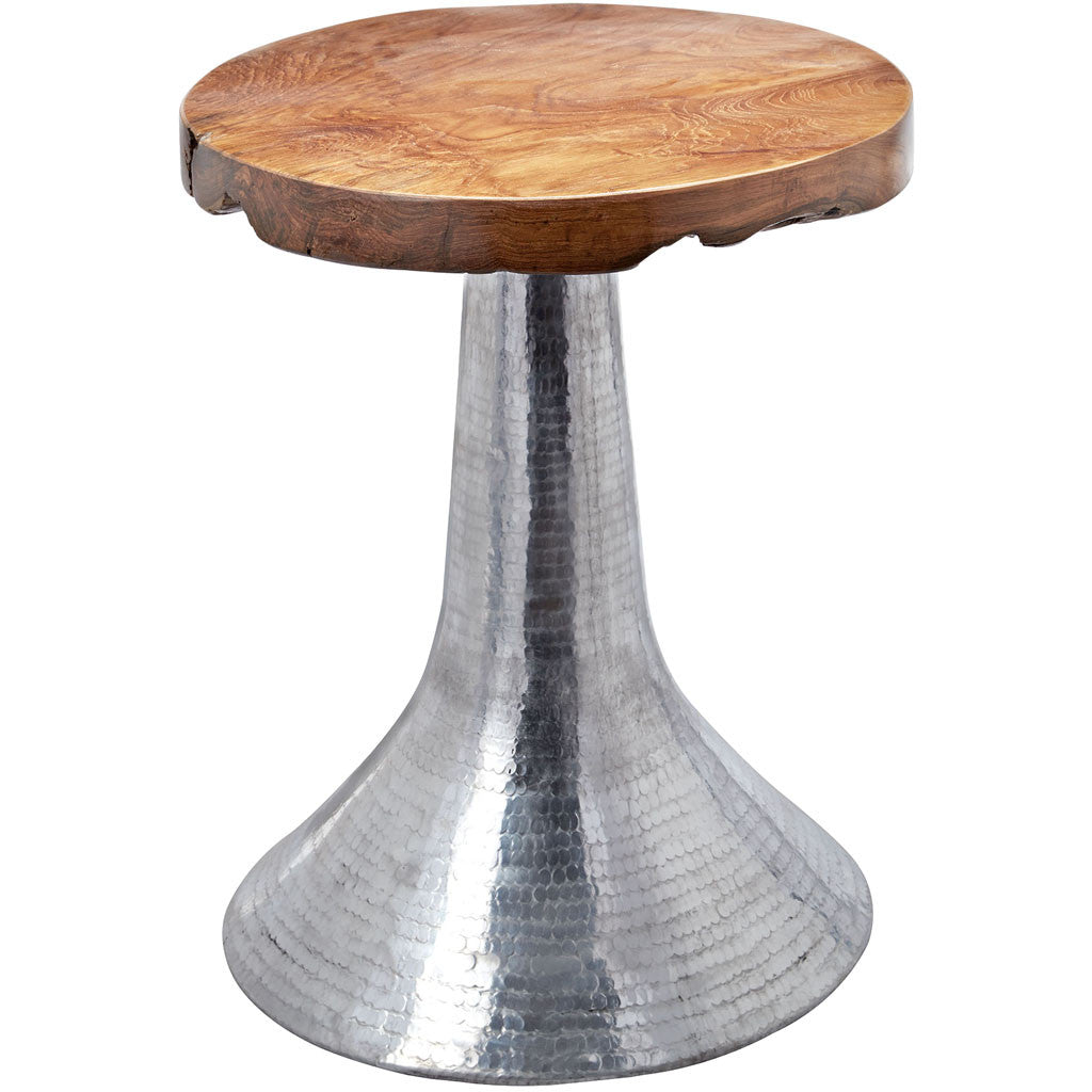 Hem Decorative Teak Table Silver