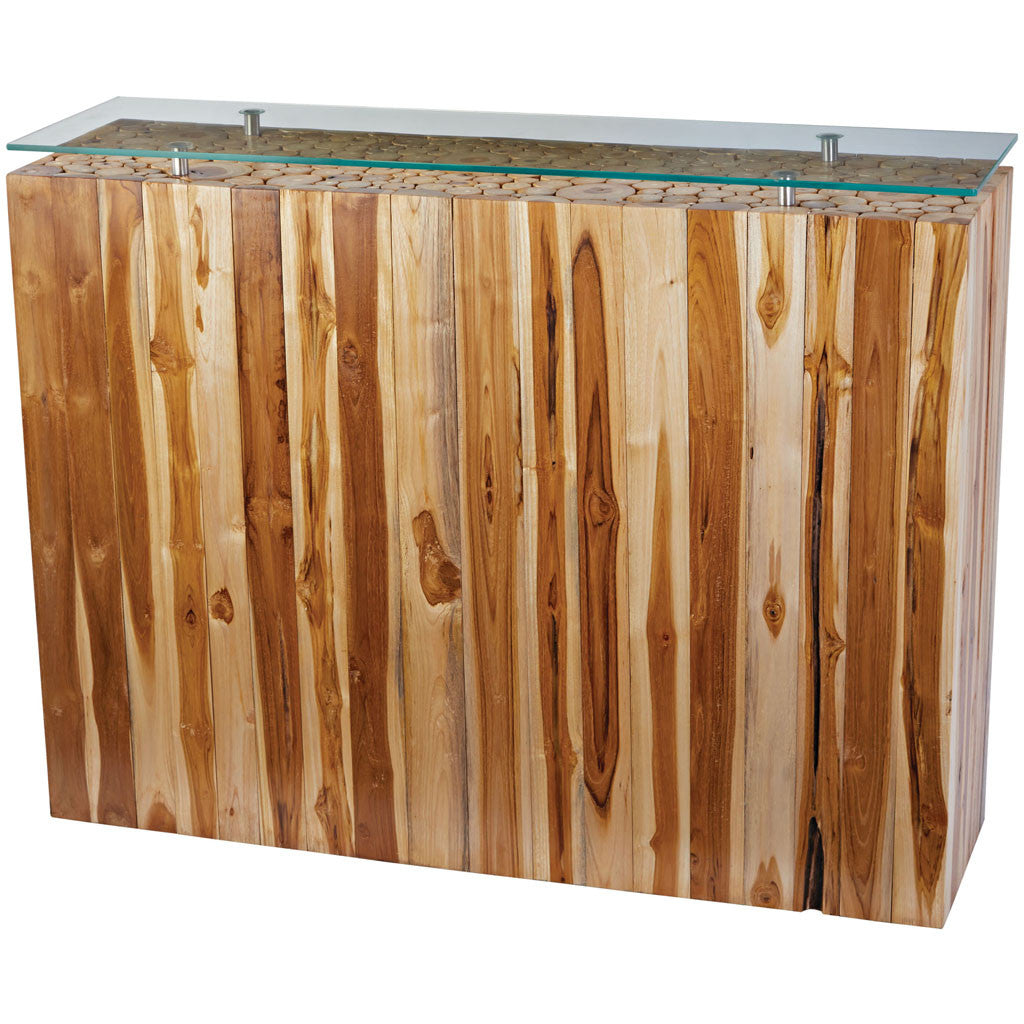 Mazor Bundled Teak Root Console