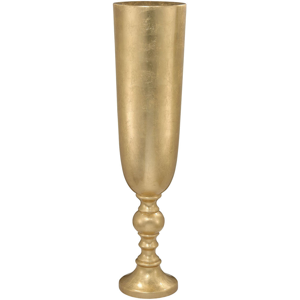 Mills Urn Gold Leaf Planter