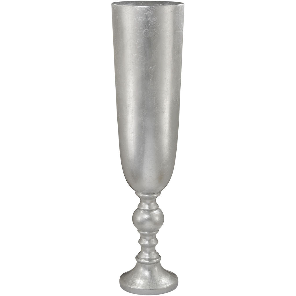 Mills Urn Silver Leaf Planter