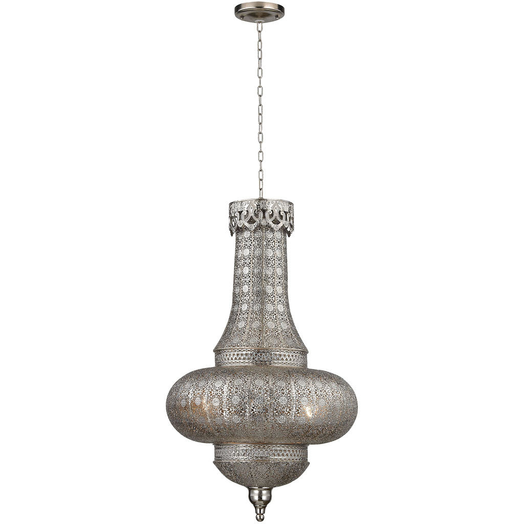 Tangier Pierced Metalwork Hanging Pendant