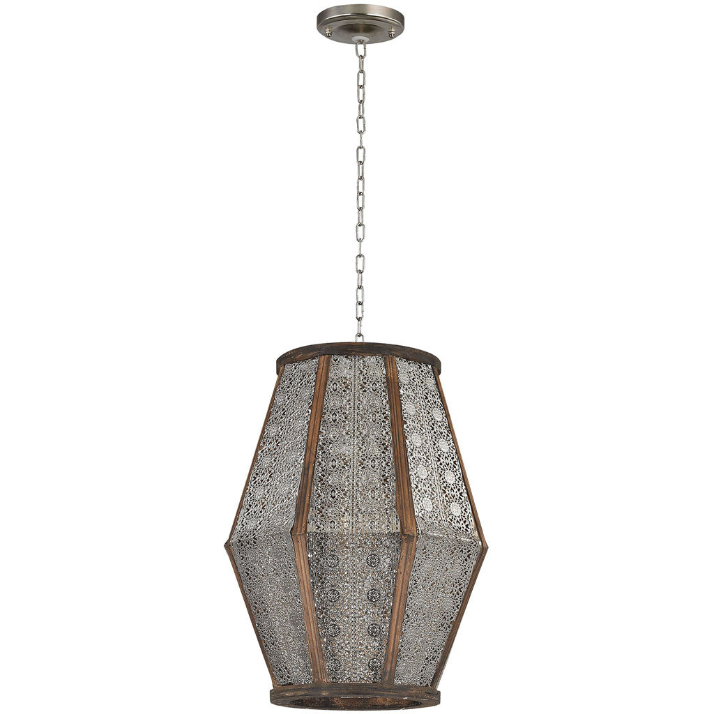 Safi Pierced Metalwork Hanging Pendant