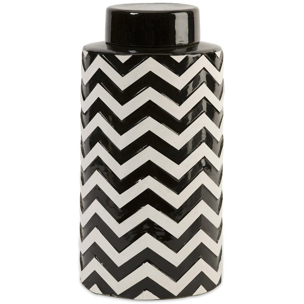 Chevron Large Canister w/ Lid